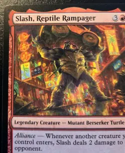Slash, Reptile Rampager 0108 Rare Teenage Mutant Ninja Turtles MTG - Image 2