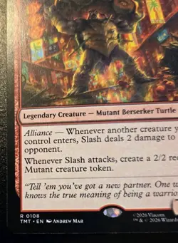 Slash, Reptile Rampager 0108 Rare Teenage Mutant Ninja Turtles MTG - Image 4