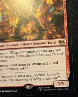 Slash, Reptile Rampager 0108 Rare Teenage Mutant Ninja Turtles MTG - Image 5