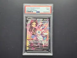 2022 POKEMON SWORD & SHIELD BRILLIANT STARS #TG14 FULL ART/SYLVEON V PSA 9 - Image 1