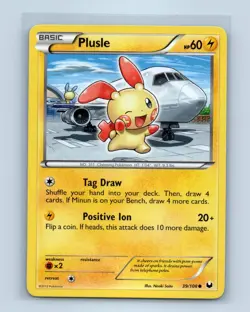 Pokemon tcg Dark Explorers Plusle Near Mint or Better - Image 1