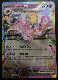Espeon EX Prismatic Evolutions STAMPED Promo 034/131 Pokemon 2025 - Image 1