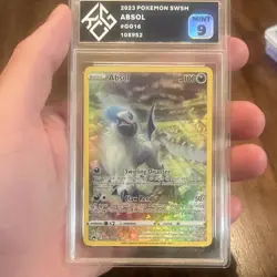Pokemon TCG Absol Crown Zenith Ultra Rare Holo GG16 King Card Grading 9 - Image 1