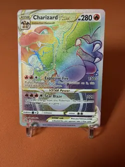 Pokemon Charizard VSTAR Rainbow Secret Rare Holo 280 HP VSTAR Power - Image 1