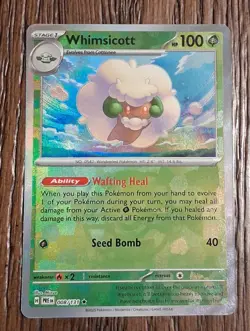 Whimsicott Evolutions Pokemon TCG Card Master Ball Holo Prismatic 008/131 - Image 1