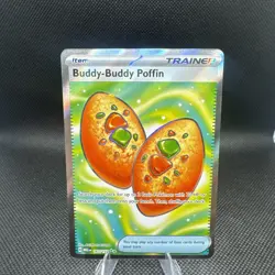 Pokemon TCG Buddy-Buddy Poffin 167/132 Me01 Ultra Rare Trainer Holo - Image 1