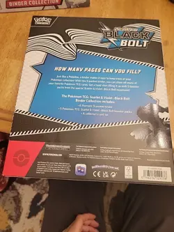 Pokemon TCG Black Bolt Binder Collection. Factory Sealed. Lot15 - Image 3