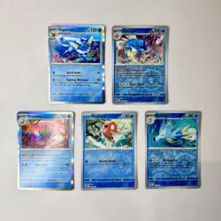 Pokemon 151 Water Type Lot – Gyarados Vaporeon Magikarp Holos Reverse Holo NM - Image 1