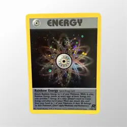 90’s Pokemon Rainbow Energy Team Rocket Holo Rare Wizards of the Coast 17/82 - Image 1