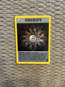 90’s Pokemon Rainbow Energy Team Rocket Holo Rare Wizards of the Coast 17/82 - Image 4