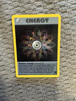 90’s Pokemon Rainbow Energy Team Rocket Holo Rare Wizards of the Coast 17/82 - Image 5