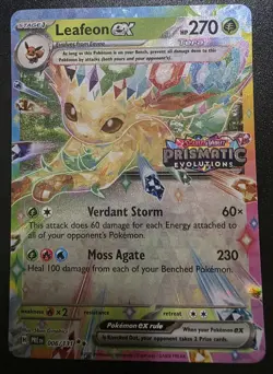 Leafeon EX Prismatic Evolutions STAMPED Promo 006/131 Pokemon 2025 - Image 1