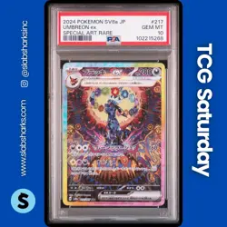 2024 POKEMON TERASTAL FEST JP #217/187 UMBREON EX SPECIAL ART RARE PSA 10 - Image 1