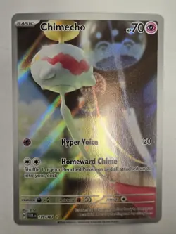 Pokemon TCG Chimecho Twilight Masquerade 179/167 Holo Illustration Rare - Image 2