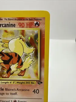 Blaine's Arcanine 1/132 Pokemon Gym Challenge Holo LP/NM Condition A - Image 3