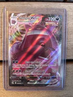 2021 Pokemon Gengar VMAX 157/264 Fusion Strike Holo - Image 1