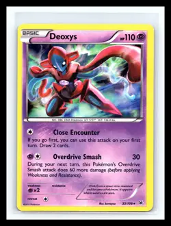 💥 2015 Pokemon XY Roaring Skies 33/108 Deoxys Holo Rare - Image 1