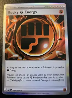Rocky Fighting Energy 087/088 Holo Rare Mega Evolution Perfect Order Pokemon TCG - Image 1