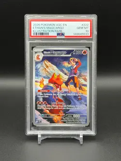 Pokemon Ethan's Magcargo 222/217 Me: Ascended Heroes IR PSA 10 GEM - Image 1