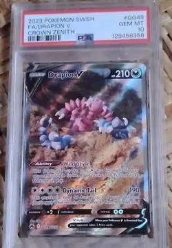 Pokemon 2023 Drapion V GG49/GG70 Crown Zenith Galarian Gallery PSA 10 Ultra Rare - Image 1