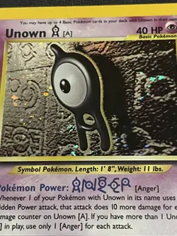 Unown A *Holo* Unlimited Neo Discovery 14/75 Rare Vinatge Pokemon TCG WOTC - Image 2