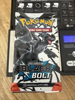 Heavy 22.90g! Pokemon TCG SV 10.5 Black Bolt Booster Pack Sealed! Demi-God PackU - Image 3