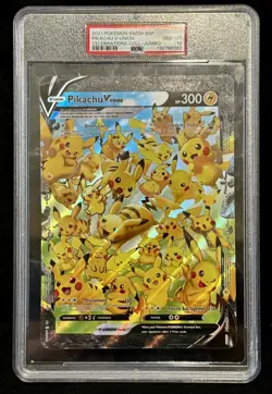 2021 Pokemon SWSH Black Star Promo PIKACHU V-Union JUMBO PSA 10 - Image 1