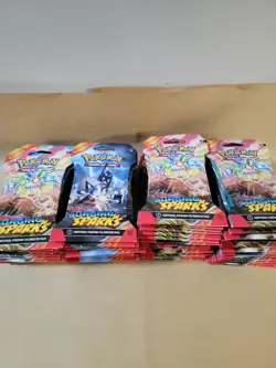 Pokemon Surging Sparks Sleeved Booster Packs Sealed Lot of 70 - Image 2
