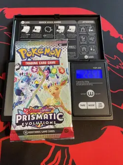 VERY HEAVY! GOD PACKUU SIRUU 22.57g Prismatic Evolutions Pokemon Booster - Image 1