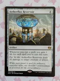 MTG - Aetherflux Reservoir - NM - Rare - Artifact - Kaladesh - 192 - Image 1