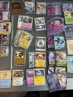 200 Pokemon Card Lot +Holos, RH, R, mix languages Sealed Eevee Promo & divider🔥 - Image 1