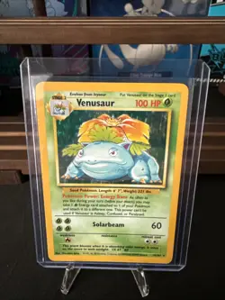 Pokemon TCG Venusaur Base Set Holo Unlimited Rare Card 15/102 - Image 1