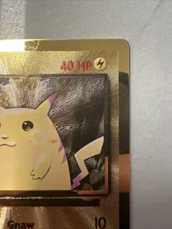 Pokemon Gold Metal Pikachu Card 58/102 - Celebrations Ultra Premium Collection - Image 3