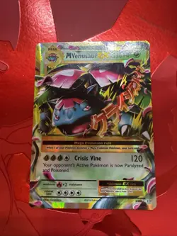 Pokemon TCG XY Evolutions M Venusaur EX Holo Ultra Rare Card 2/108 - Image 1