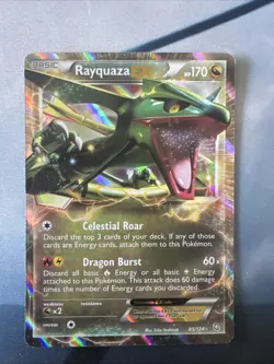 Pokemon TCG Rayquaza EX 85/124 Holo Rare Dragons Exalted Card - Image 1