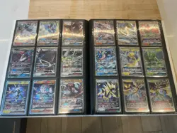 Pokemon Binder Bundle Collection 122 Cards - V, VMAX, GX, EX + Binder - Image 1