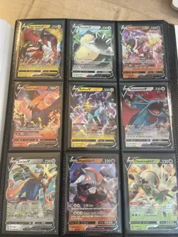 Pokemon Binder Bundle Collection 122 Cards - V, VMAX, GX, EX + Binder - Image 3