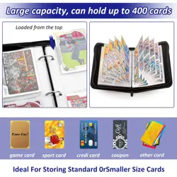Card Book Holder Binder Album Collection Pocket 400 Trading For Pokemon Card - Image 4