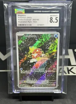 Magikarp 203/193 Paldea Evolved Holo Illustration CGC 8.5 Sv02 2023 (English) - Image 1