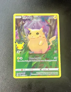 Pokemon TCG Celebrations Pikachu Holo Rare Card 005/025 - Image 1
