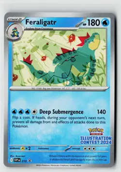 Pokemon SV: Scarlet & Violet Promo Cards #213 Feraligatr - Image 1