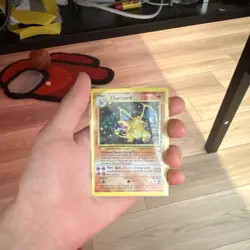 Pokemon Charizard Base Set 4/102 Holo Rare 120 HP 100 Attack Dragon Card - Image 1