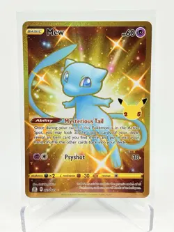 Mew Celebrations 25/25 Pokemon Card 25th Anniversary TCG Gold - Image 1