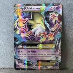 M Alakazam EX 26/124 XY Fates Collide Holo Ultra Rare Pokemon Card NM - Image 1