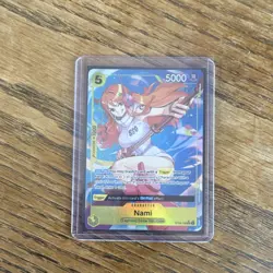 Namco Nami OP08-106 Two Legends Super Rare Foil Holo Character Card 5000 Power - Image 1