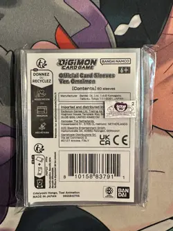 Digimon Official Card Sleeves Omnimon Bandai Fest Exclusive New - Image 2
