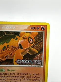 Numel 68/107 EX Deoxys Reverse Holo Foil Stamped Pokemon Card TCG DMG - Image 3