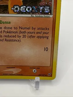 Numel 68/107 EX Deoxys Reverse Holo Foil Stamped Pokemon Card TCG DMG - Image 4