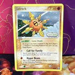 Pokemon TCG Solrock EX Legend Maker 25 Reverse Holo Rare Card Stamped NM - Image 1