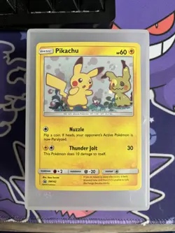 Pokemon 2019 Pikachu SM162 Sun & Moon Black Star Promo Holo Card TCG - Image 1